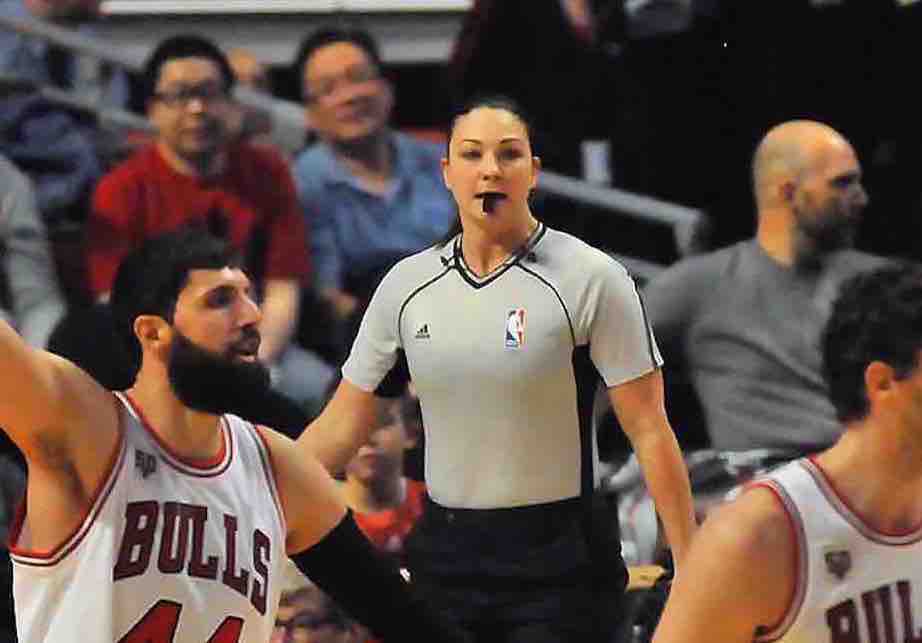 Lauren Holtkamp referee Chicago Bulls Denver Nuggets