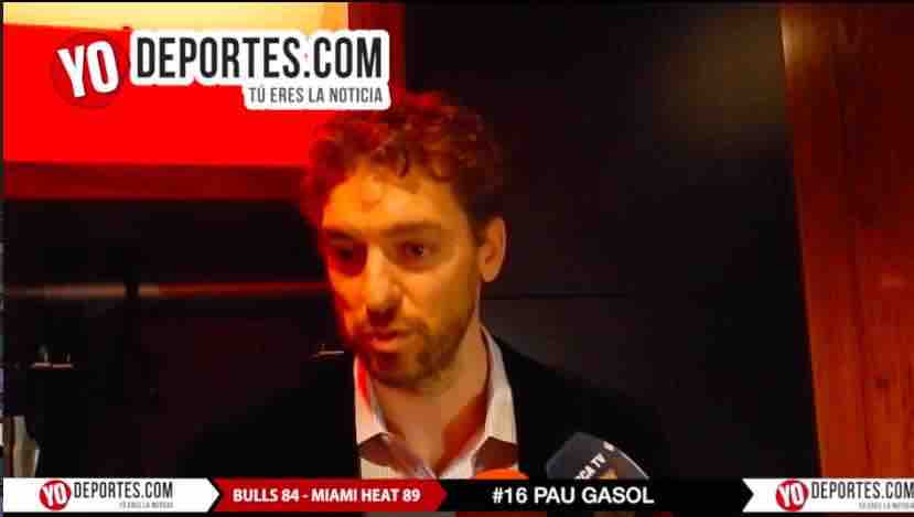 Pau Gasol duele perder con Miami Heat