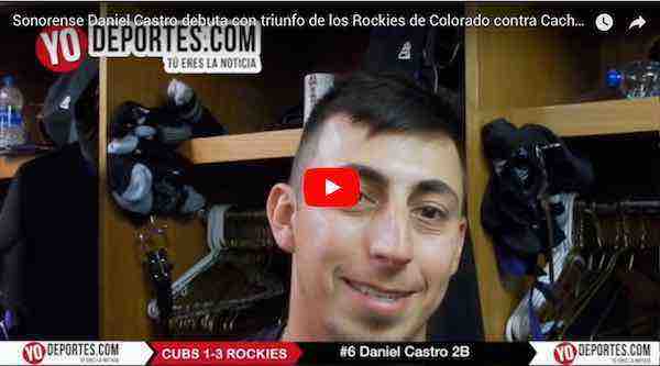 Daniel Castro debuta en Grandes Ligas con los Rockies de Colorado